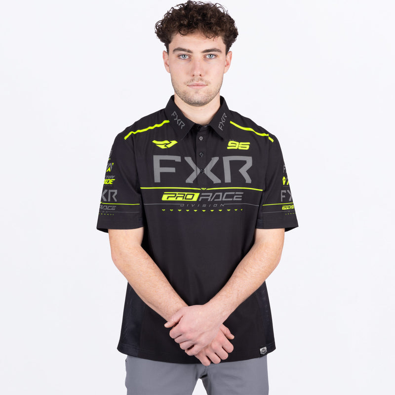 MRaceDivPerformanceUPFPolo_Shirt_BlackHiVis_SKU_252010-_1065_Extra2
