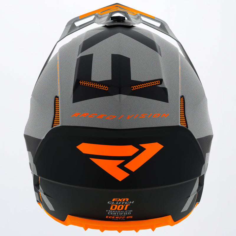 ClutchEvo_Helmet_BlackLtGreyOrange_200609-1005_Back