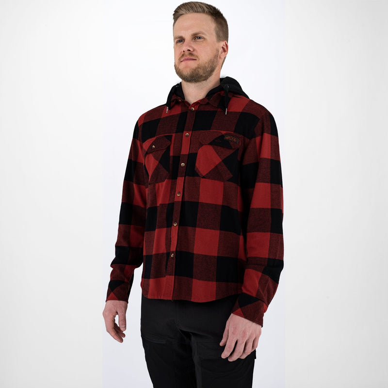 Men's Timber Hooded Flannel Shirt