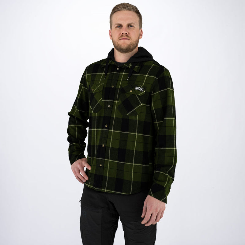 Men's Timber Hooded Flannel Shirt