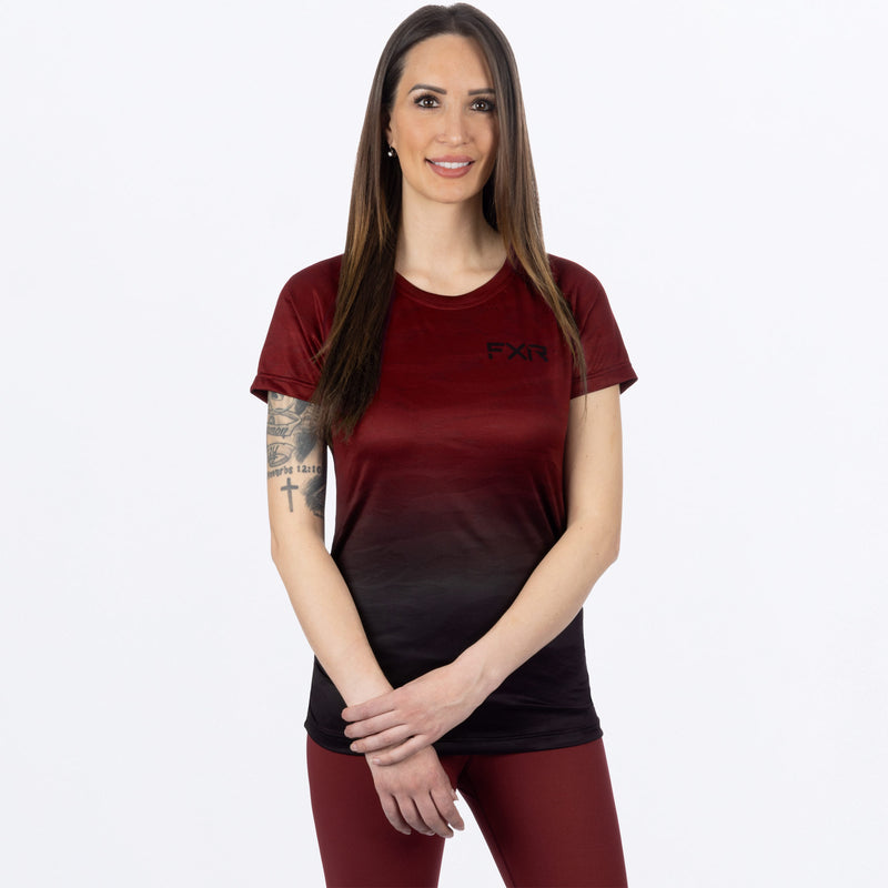 ExhaleActive_TShirt_W_Merlot_231419-_2712_Front