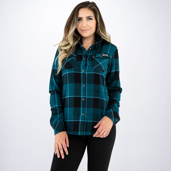 TimberHoodedFlannel_Shirt_W_OceanBlack_211210-_4810_Front